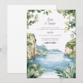 Faire-part de mariage Capri Italie (Devant / Derrière)