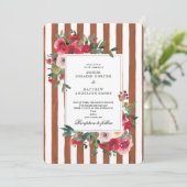 Faire-part de mariage Caramel Cafe (Debout devant)