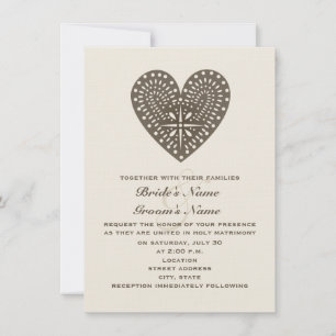 Faire-part de mariage cardiaque inspirée par l'art