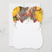 Faire-part de mariage cardiaque Rose rustique (Dos)