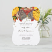 Faire-part de mariage cardiaque Rose rustique (Debout devant)