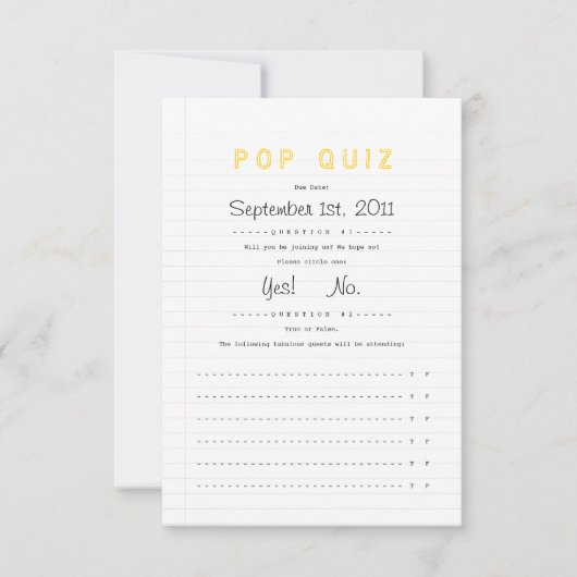Faire-part de mariage carnet RSVP (Devant)