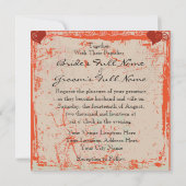 Faire-part de mariage Carré de la pomme de thé Ima (Dos)