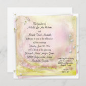 Faire-part de mariage Carré Garden Romance (Devant / Derrière)