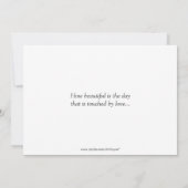 Faire-part de mariage Carré pourpre (Dos)