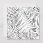 Faire-part de mariage Carré tropical moderne (Dos)