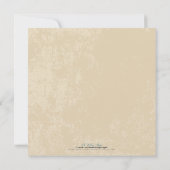 Faire-part de mariage Carré viticole (Parchment) (Dos)