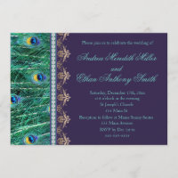 Faire-part de mariage carreau violet