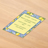 Faire-part de mariage Carrelage sicilien & Citron (Poser)