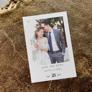 Faire-part de mariage carte à conserver I Élégant 