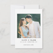 Faire-part de mariage carte à conserver I Élégant  (Devant)