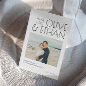 Faire-part de mariage carte à conserver I Mariage