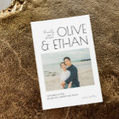 Faire-part de mariage carte à conserver I Mariage