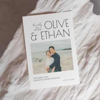 Faire-part de mariage carte à conserver I Mariage 