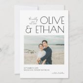 Faire-part de mariage carte à conserver I Mariage (Devant)