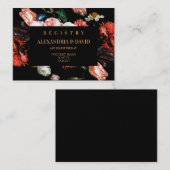 Faire-part de mariage Carte d'enregistrement Fleur (Devant / Derrière)