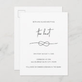 Faire-part de mariage carte postale simple et élég (Devant / Derrière)