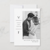 Faire-part de mariage carte "save the date" I Mari (Devant)