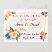 Faire-part de mariage, Cartes de sauvegarde de dat (Devant)