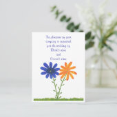 Faire-part de mariage Cartes postales (Debout devant)