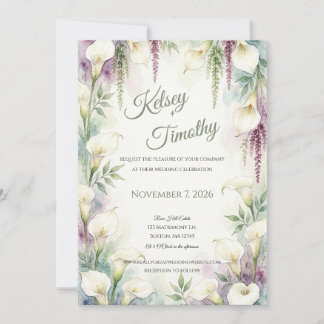Faire-part de mariage Cascade de Calla