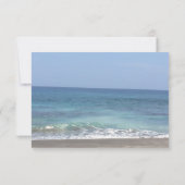 Faire-part de mariage casual plage (Dos)
