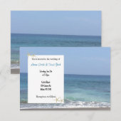 Faire-part de mariage casual plage (Devant / Derrière)