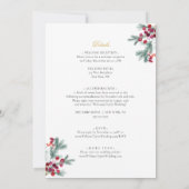 Faire-part de mariage catholique Ava Winter avec R (Dos)