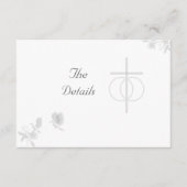 Faire-part de mariage catholique de l'unité nuptia (Devant)