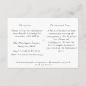 Faire-part de mariage catholique de l'unité nuptia (Dos)