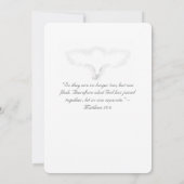 Faire-part de mariage catholique de l'unité nuptia (Dos)