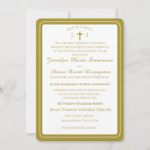Faire-part de mariage catholique monogrammé intemp (Devant)