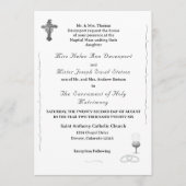 Faire-part de mariage catholique Nuptial Grace (Devant)