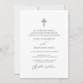Faire-part de mariage catholique simple Jane avec  (Devant)