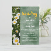 Faire-part de mariage catholique verte moderne (Debout devant)