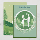 faire-part de mariage "Célébration de l'Amour" (Devant / Derrière)