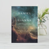 Faire-part de mariage céleste (Debout devant)