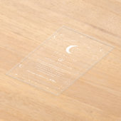 Faire-part de mariage céleste blanche (Poser)