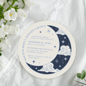 Faire-Part de Mariage Céleste Blue Moon & Stars