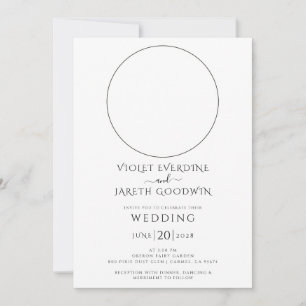 Faire-part de mariage céleste de la lune solaire