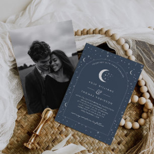 Faire-part de mariage céleste de la Marine