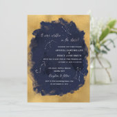 Faire-part de mariage céleste de l'étoile de la co (Debout devant)