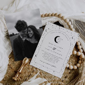 Faire-part de mariage céleste en arc