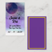 Faire-part de mariage céleste : invitation (Devant / Derrière)