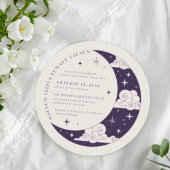 Faire-Part de Mariage Céleste Lune et Étoiles Viol