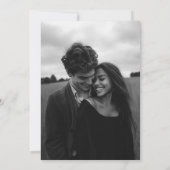 Faire-part de mariage céleste noire (Dos)