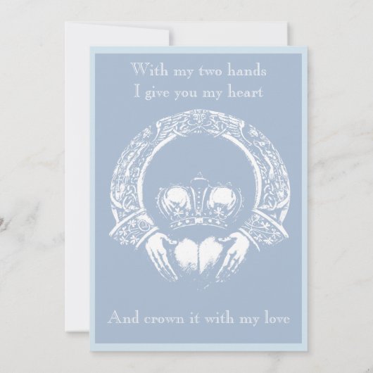 Faire-part de mariage celtique de vue - style 2 (Dos)