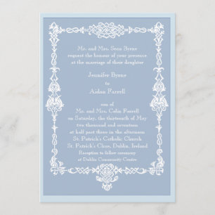 Faire-part de mariage celtique de vue - style 2