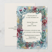 Faire-part de mariage celtique Émeraude des Highla (Devant / Derrière)