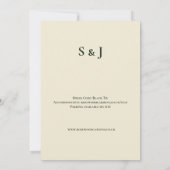 Faire-part de mariage celtique Highland Thistle (Dos)